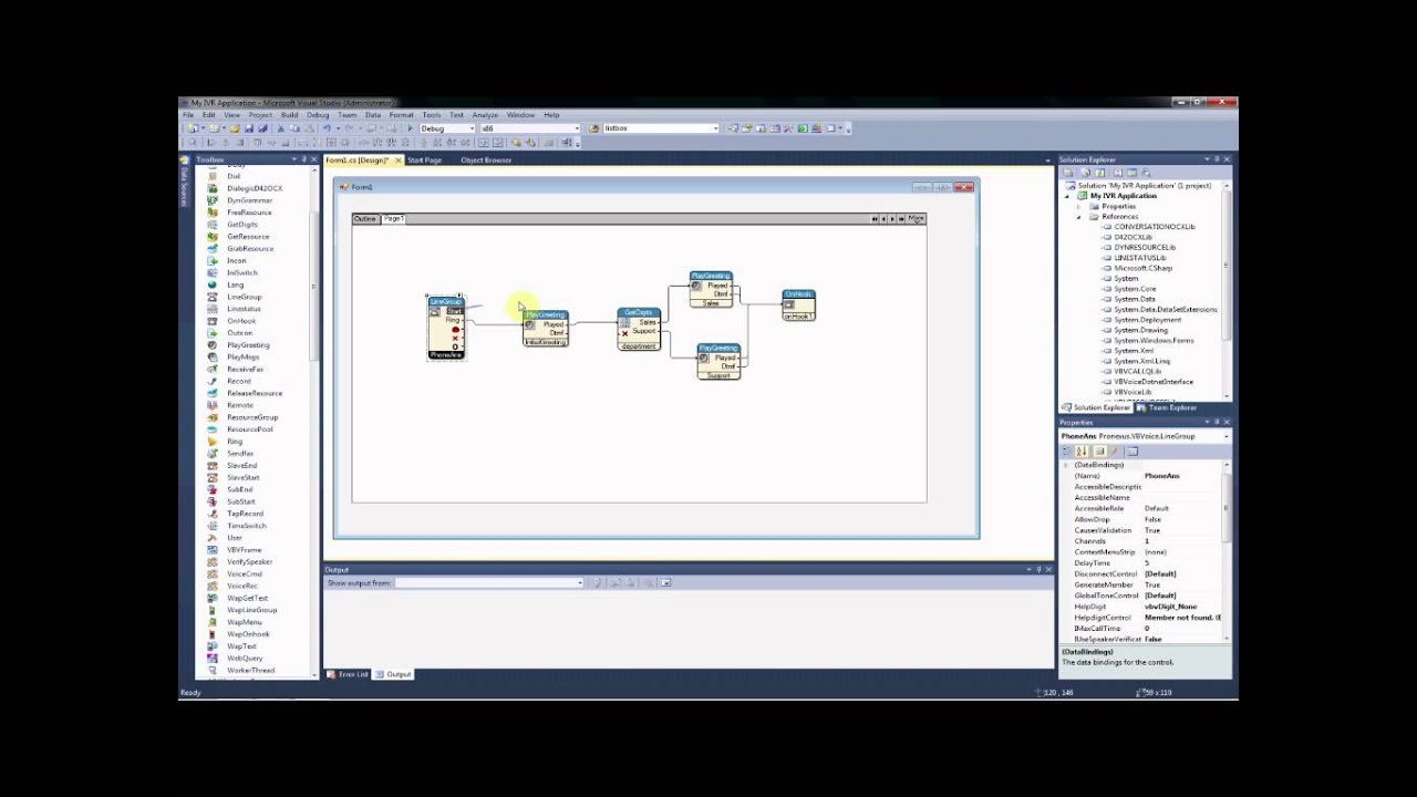 IVR Example: Step 5 - Checking and Testing the IVR Application
