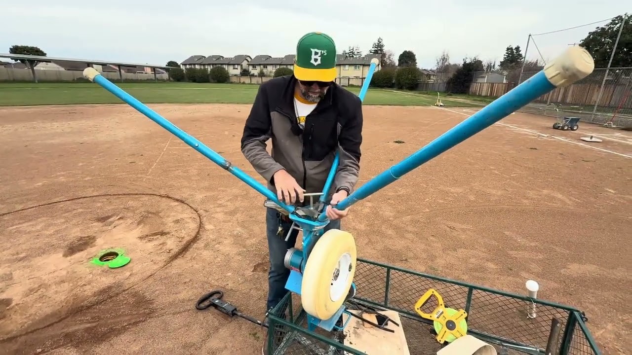 Field Set Up Step 5a: Setting Up the Pitching Machine (AA Division)