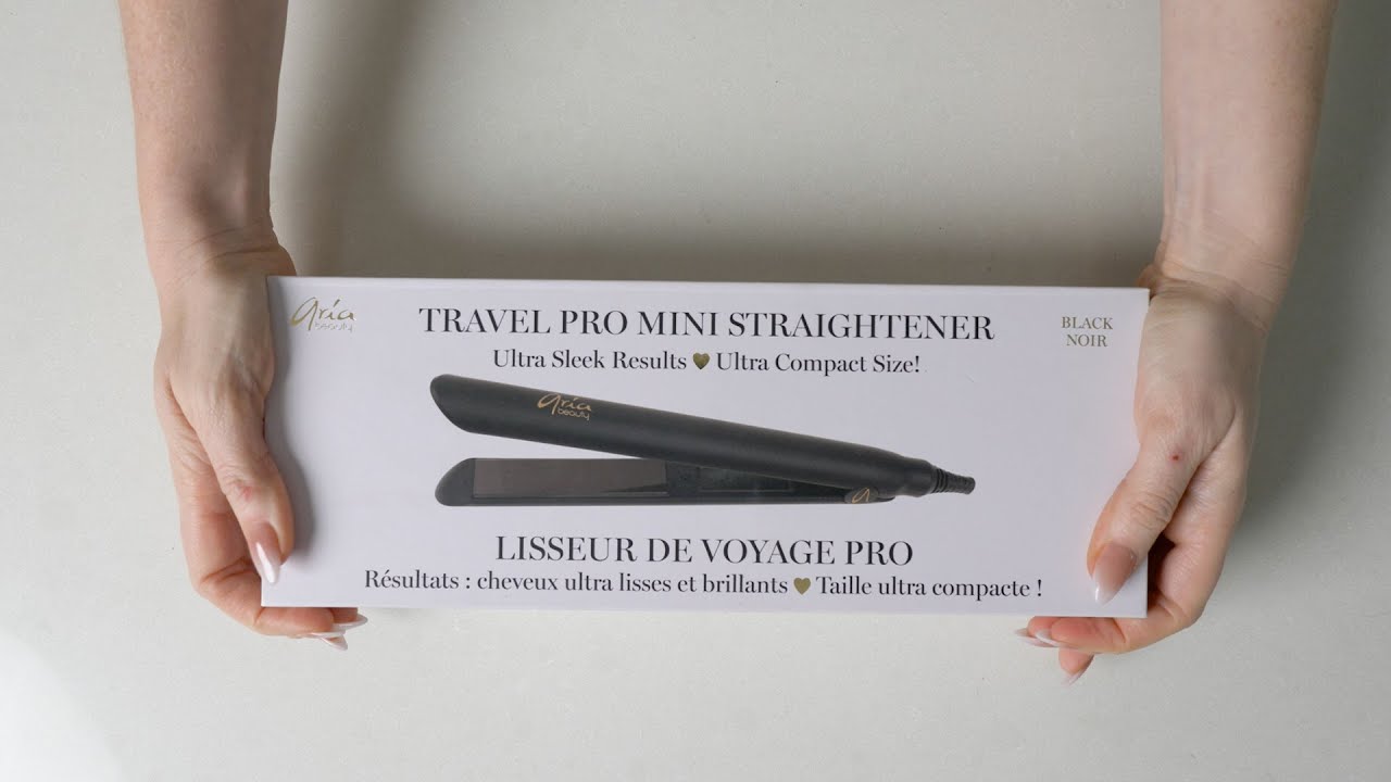 Unboxing the Travel Pro Mini Hair Straightener by Aria Beauty