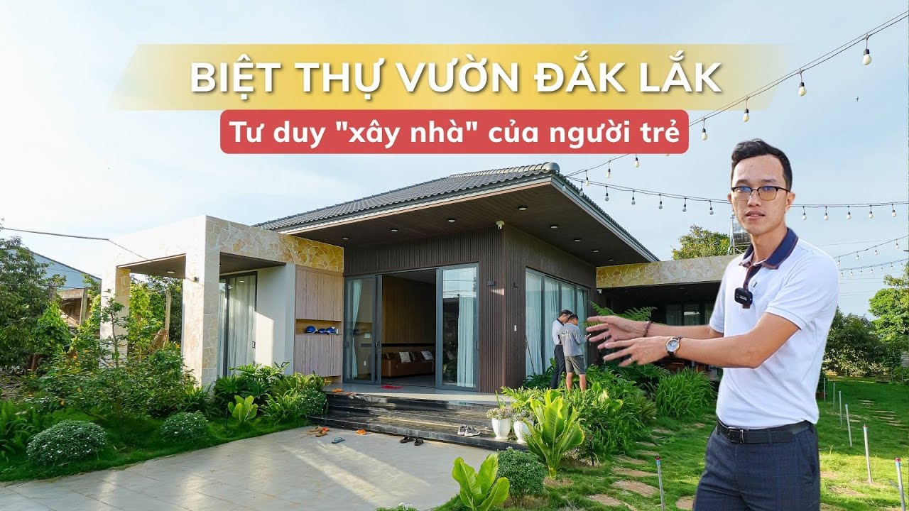 BIỆT THỰ SÂN VƯỜN HIỆN ĐẠI - Người trẻ xây biệt thự có gì ?