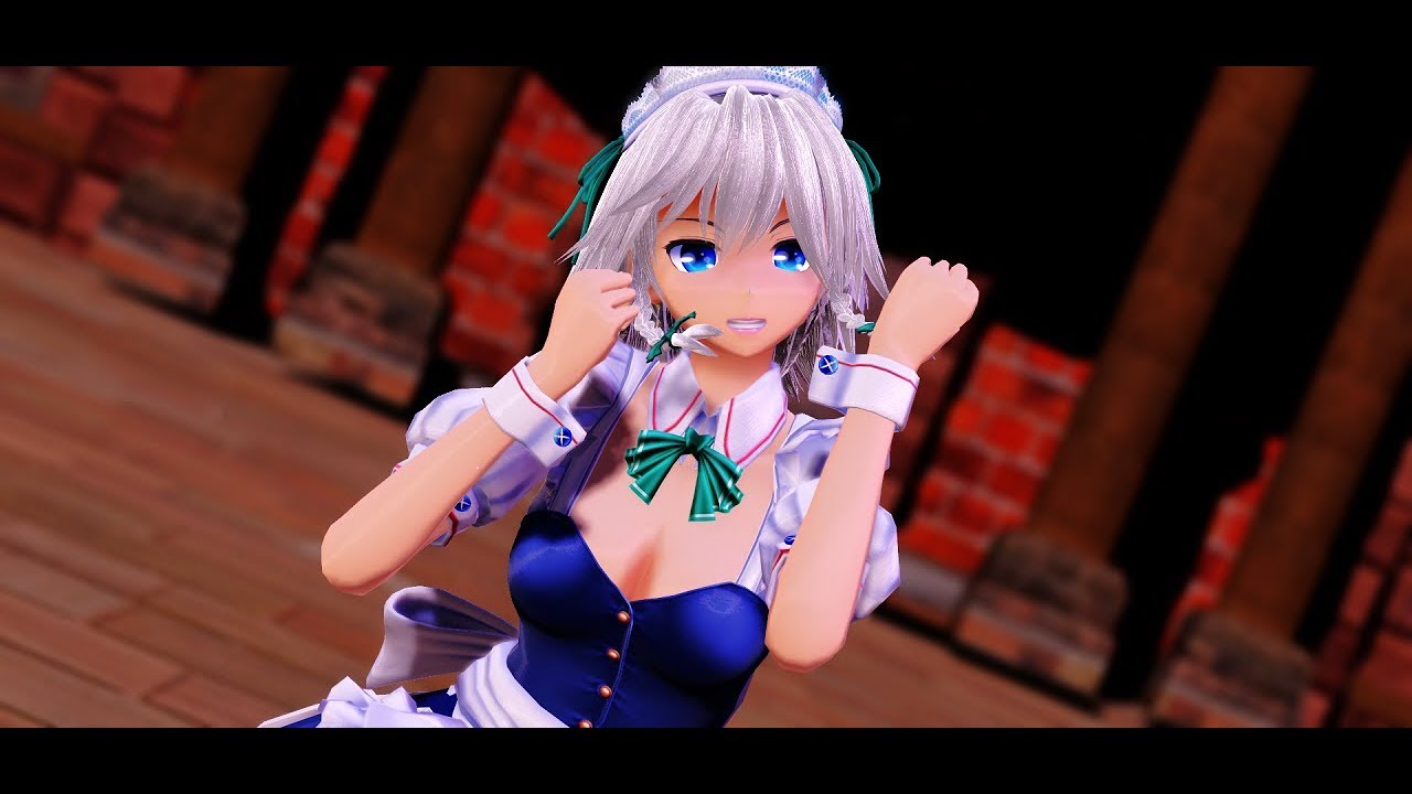 【東方MMD】咲夜さんでモザイクロール【MMD勝負】
