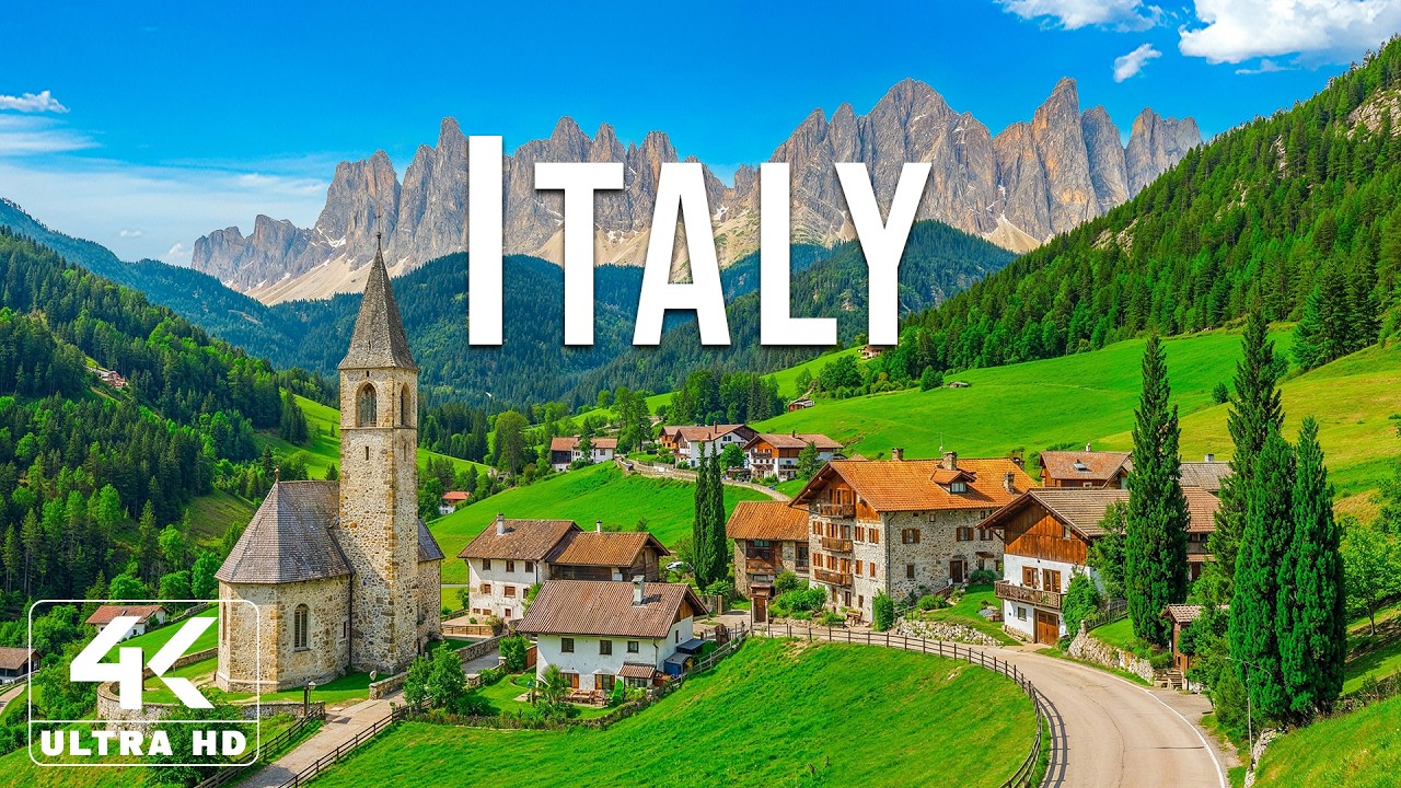 Italy 4K | Discover Heaven on Earth – Majestic Alps, Historic Villages & Scenic Coastlines