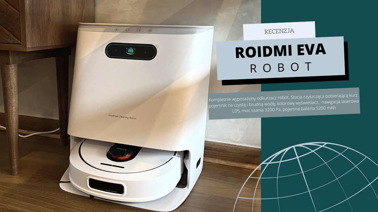 Roidmi Eva - odkurzacz robot z fantastyczną stacją czyszczącą. Czegoś takiego jeszcze nie testowałem