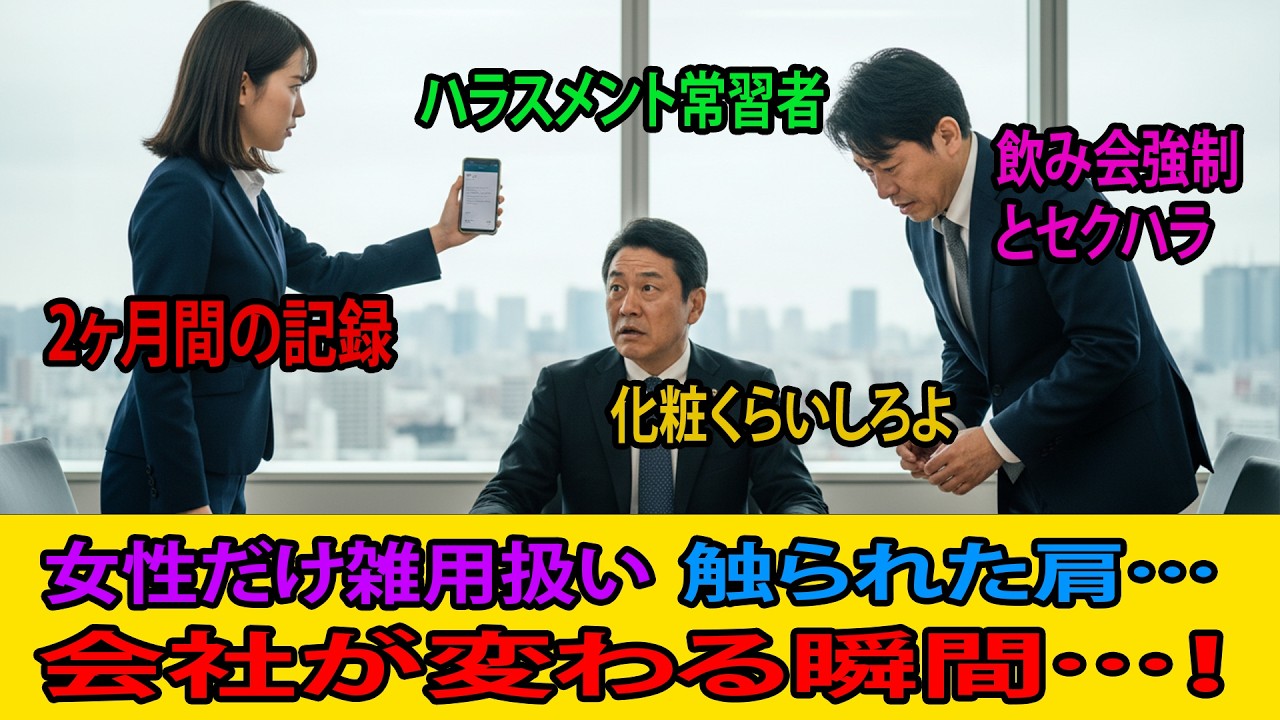 女性差別を見て見ぬふりした会社…勇気ある一言が全てを変えた
