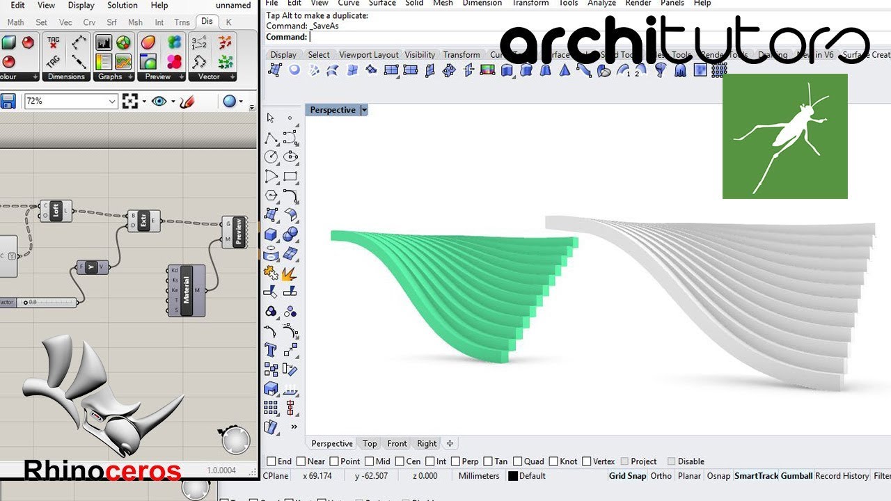 stairs formation in grasshopper in rhino | architutors