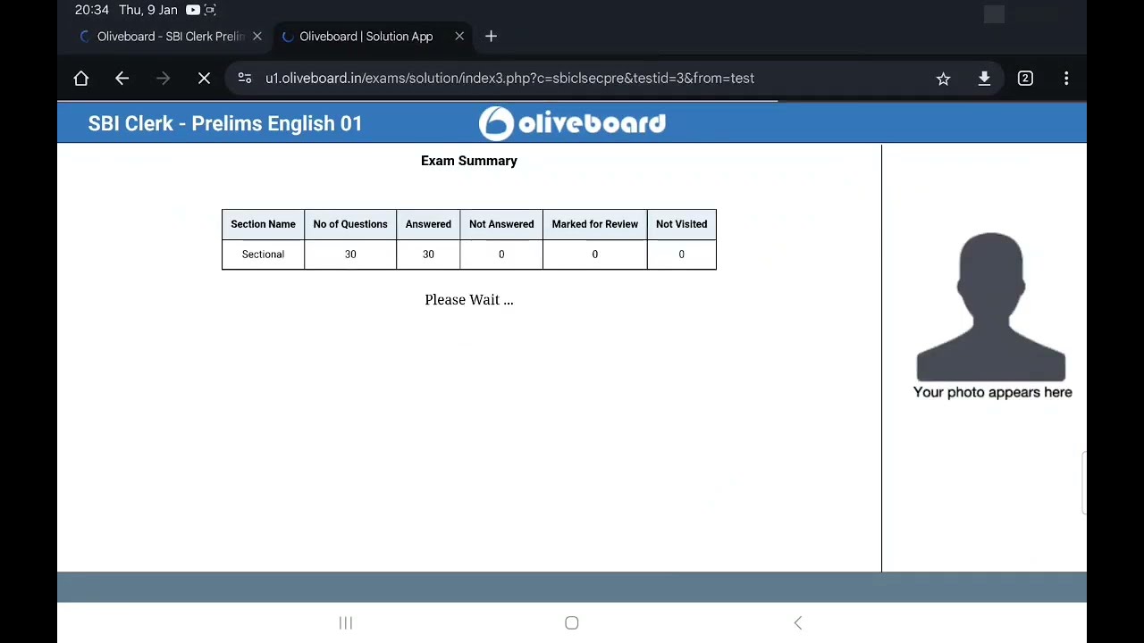 SBI Clerk English mock test✍️ 