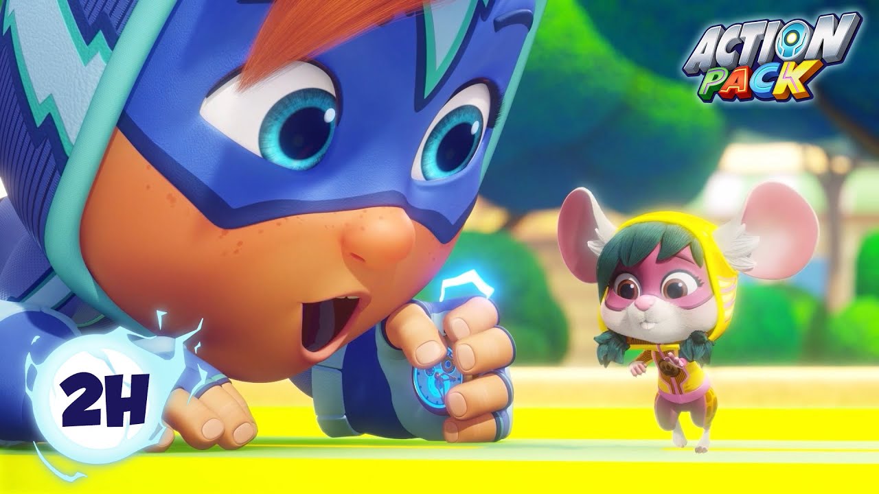 Jouer avec de petits animaux⚡🦸🏼‍♂️| Action Pack Français Épisode Complet | Dessin Animé Pour Bébé