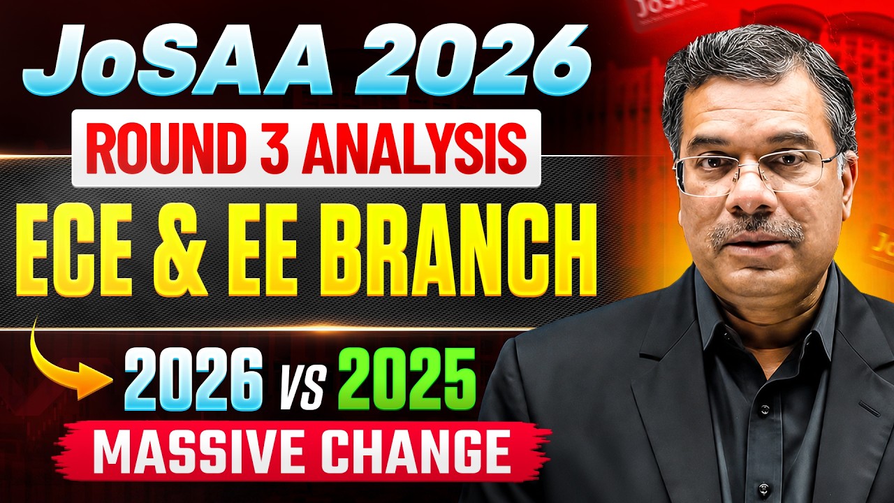 Анализ 3-го этапа JoSAA 2026: проходные баллы IIT на специальности ECE и EE (2026 vs 2025) | Глоб...