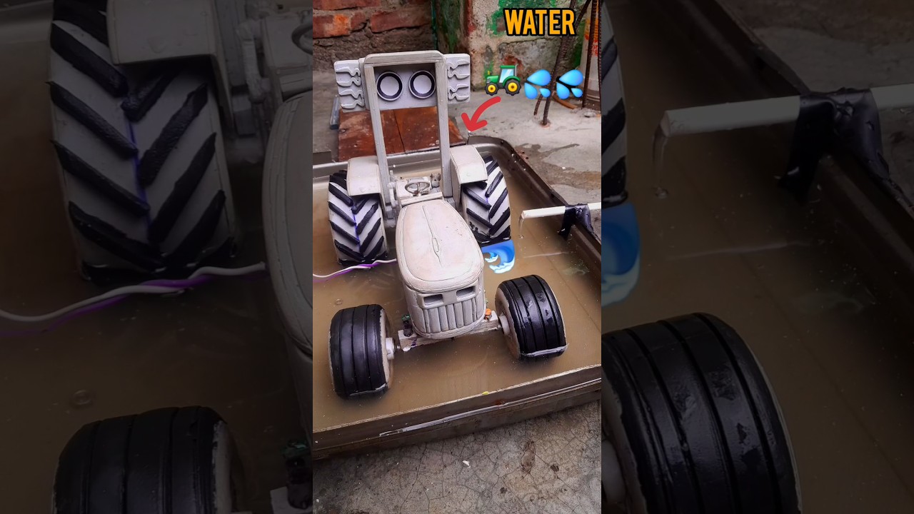 Tractor Offroad in Water Pul #waterpul