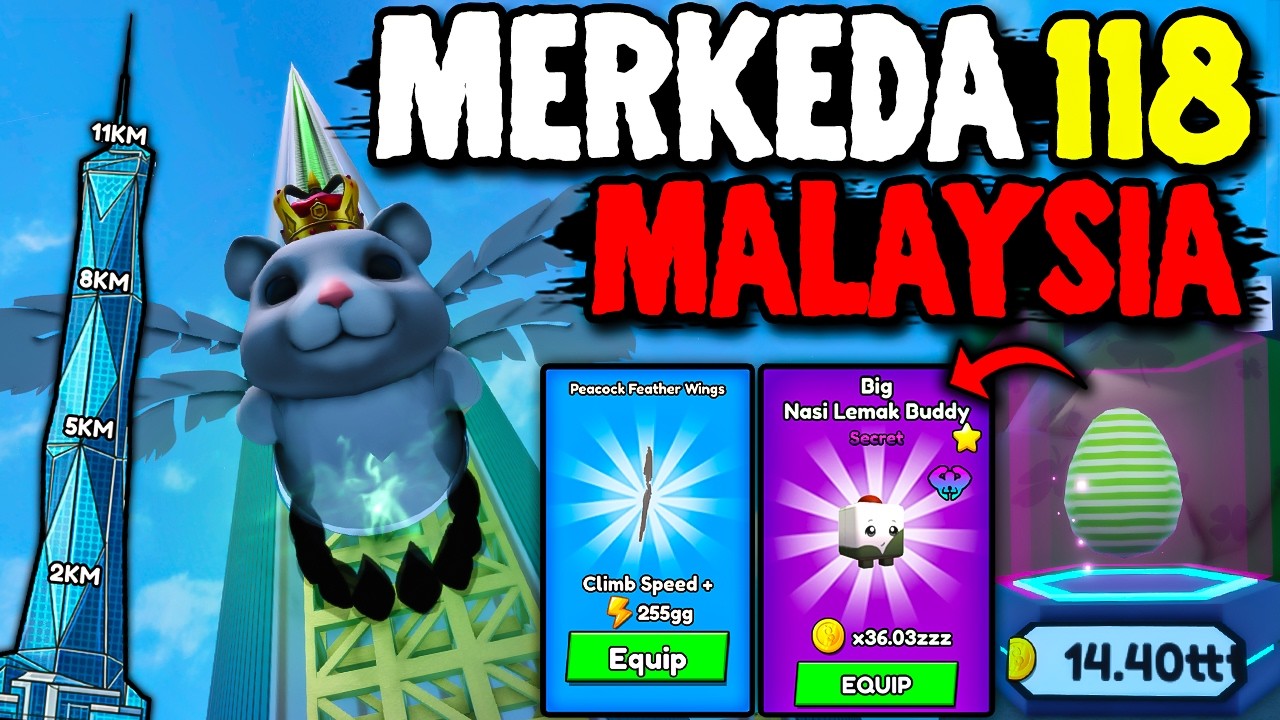 I Climbed NEW MERKEDA 118 TOWER In Climb & Jump Tower Roblox!