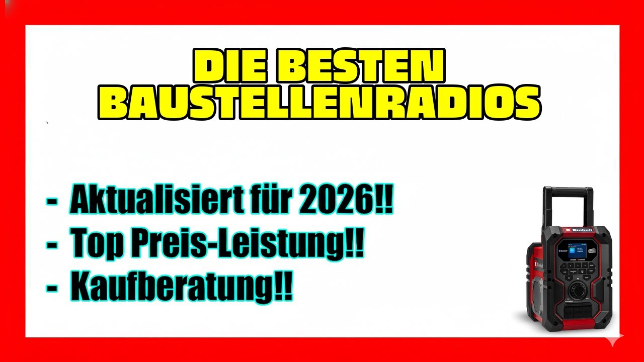 🔥TOP 7 Beste Baustellenradios 2026🔥 Beste Baustellenradios auf Amazon 🔥
