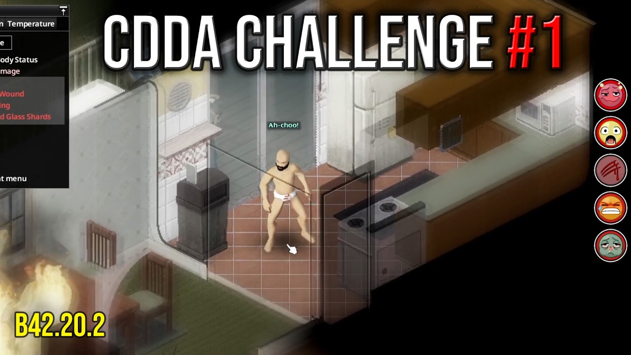 Project Zomboid CDDA Challenge #1 | Full Gameplay | B42 Stable