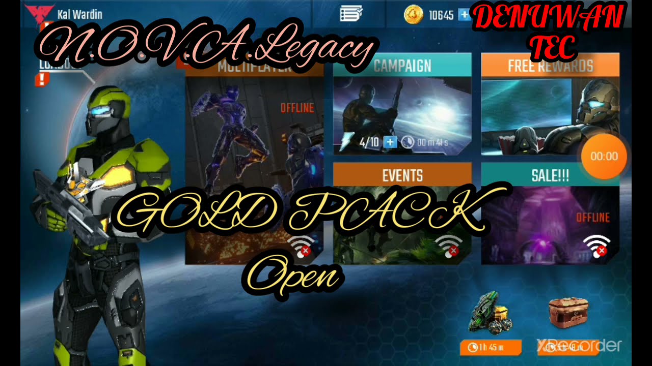 N.O.V.A.Legacy Gold pack Open