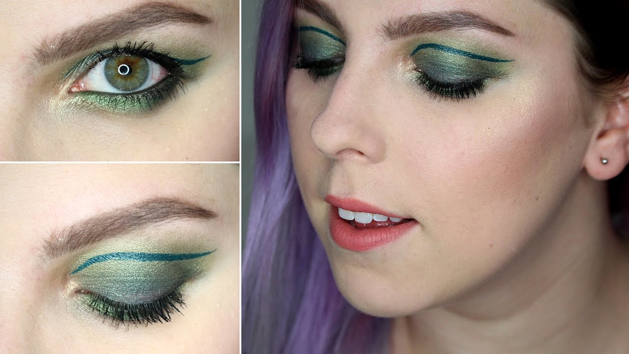 Zelené Kouřovky s Linkou Makeup Tutorial