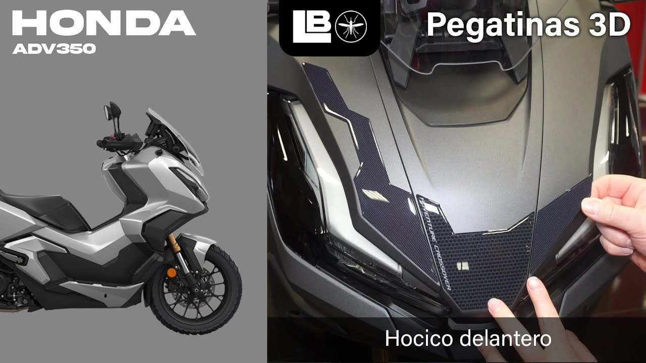 PEGATINAS 3D LabelBike® Hocico delantero compatibles con scooter Honda ADV350