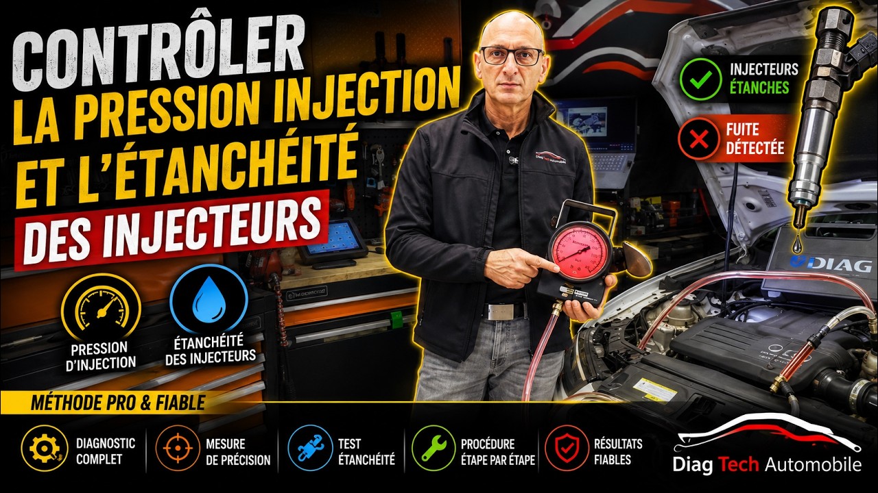 Contrôler la pression injection et l'étanchéité des injecteurs