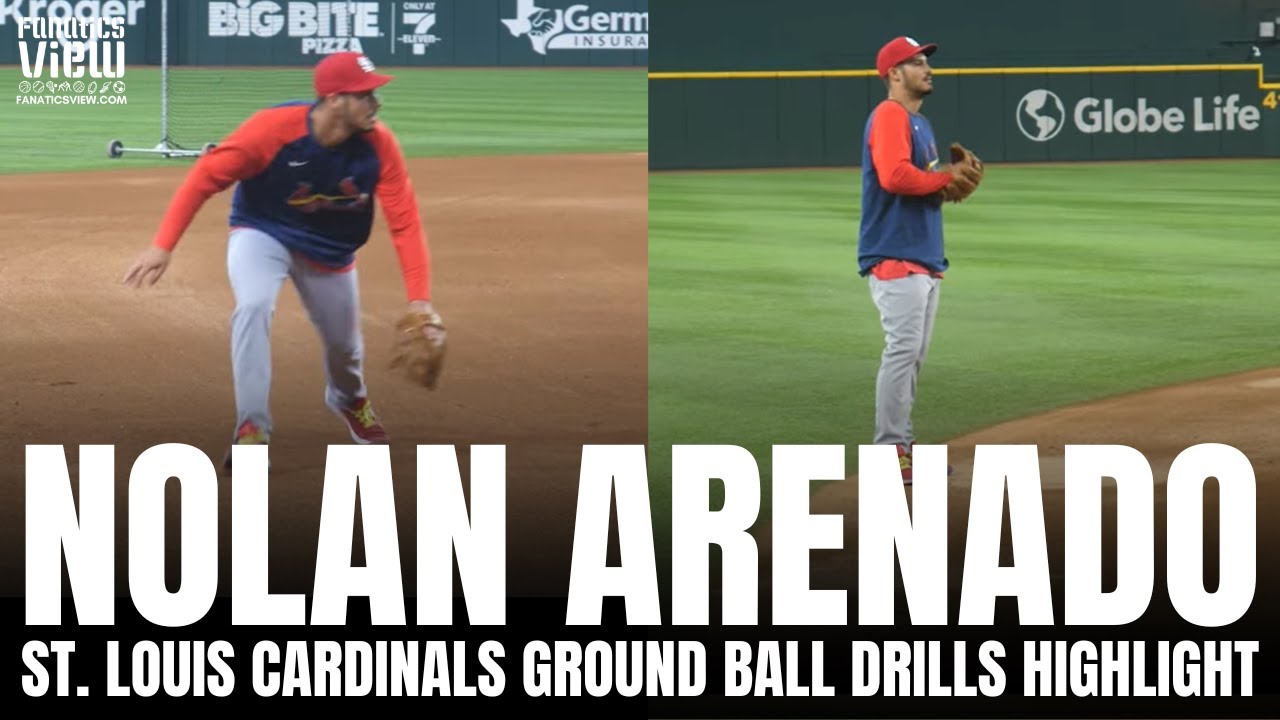 Nolan Arenado Takes Grounds Balls With St. Louis Cardinals | St. Louis Cardinals Defensive Highlight