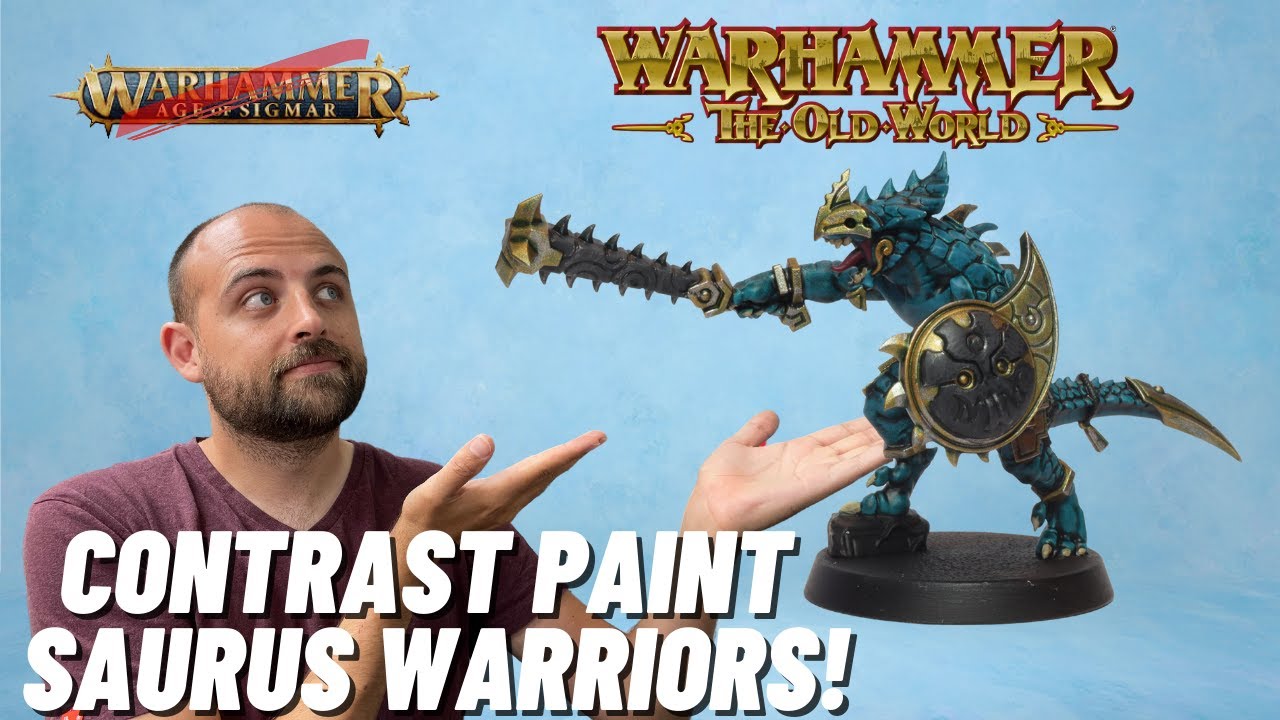 How to Paint the new Saurus Warriors for Age of Sigmar...or Old World!