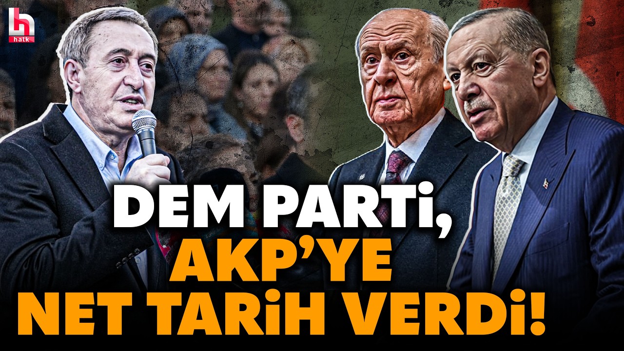 BAHÇELİ SÜREKLİ DİLE GETİRİYOR: Tuncer Bakırhan, bugün Diyarbakır’da AKP’ye net bir tarih verdi!