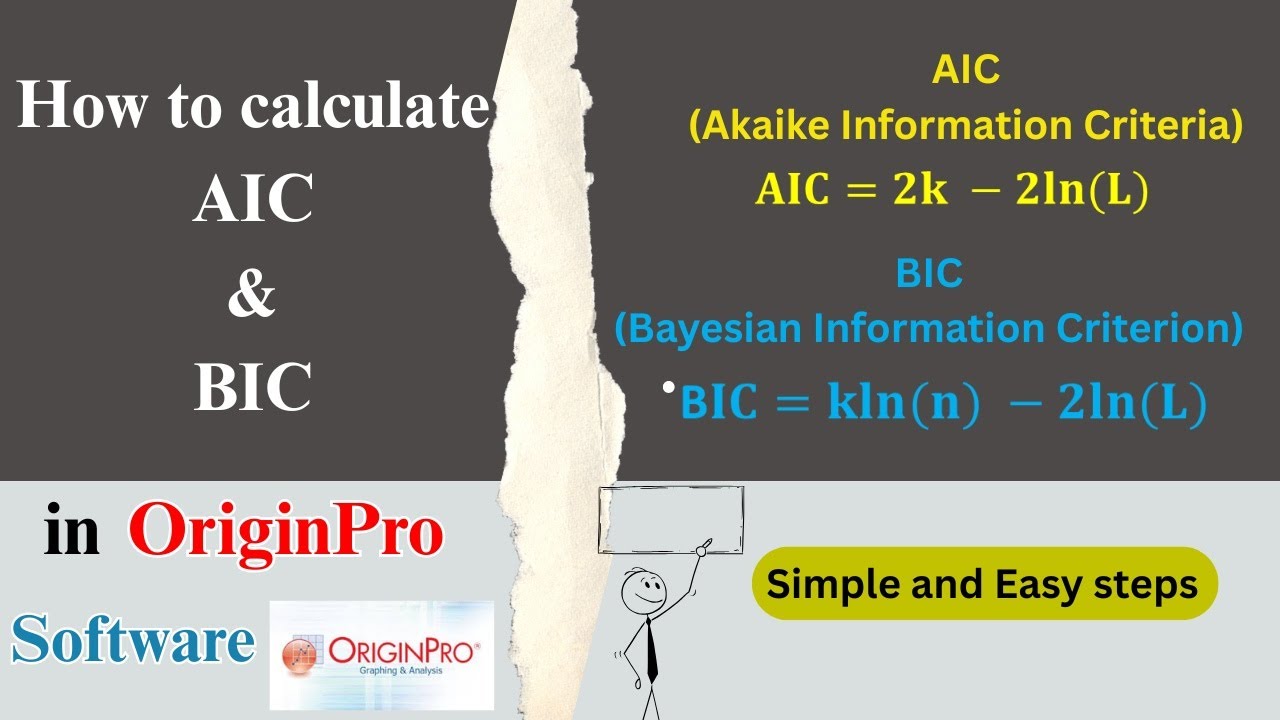 How to calculate AIC & BIC value in OriginPro Software