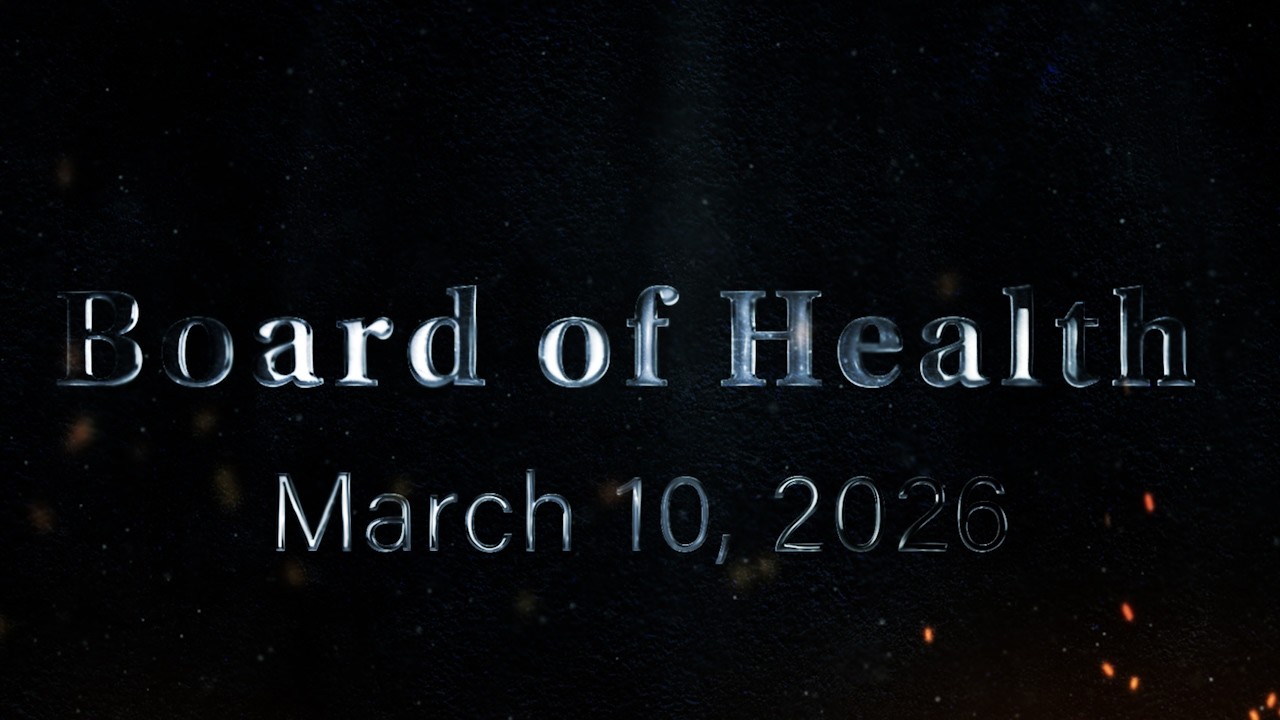 Board of Health Meeting March 10, 2026