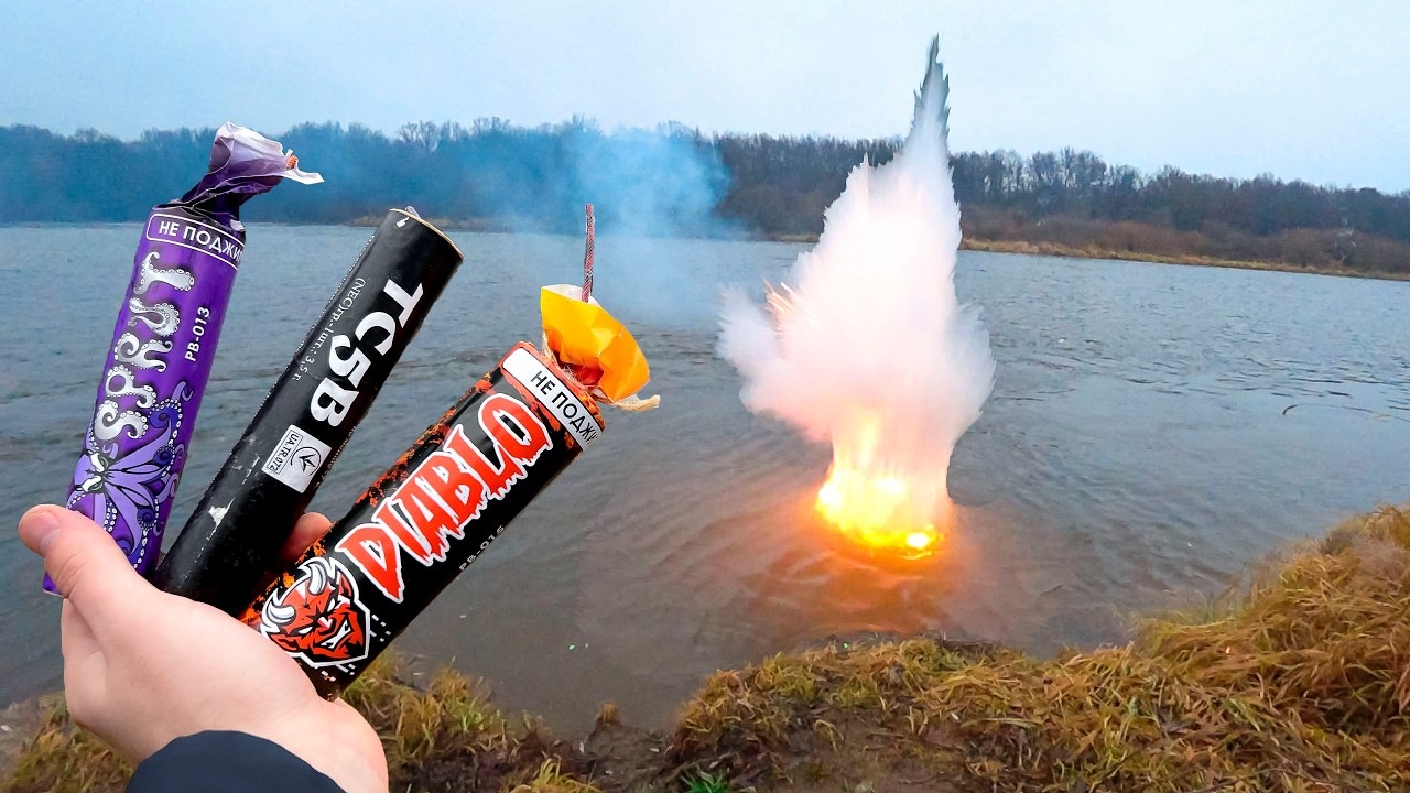 ✅ ПЕТАРДА в ВОДЕ 🌊 Топ 30 мощных петард под водой