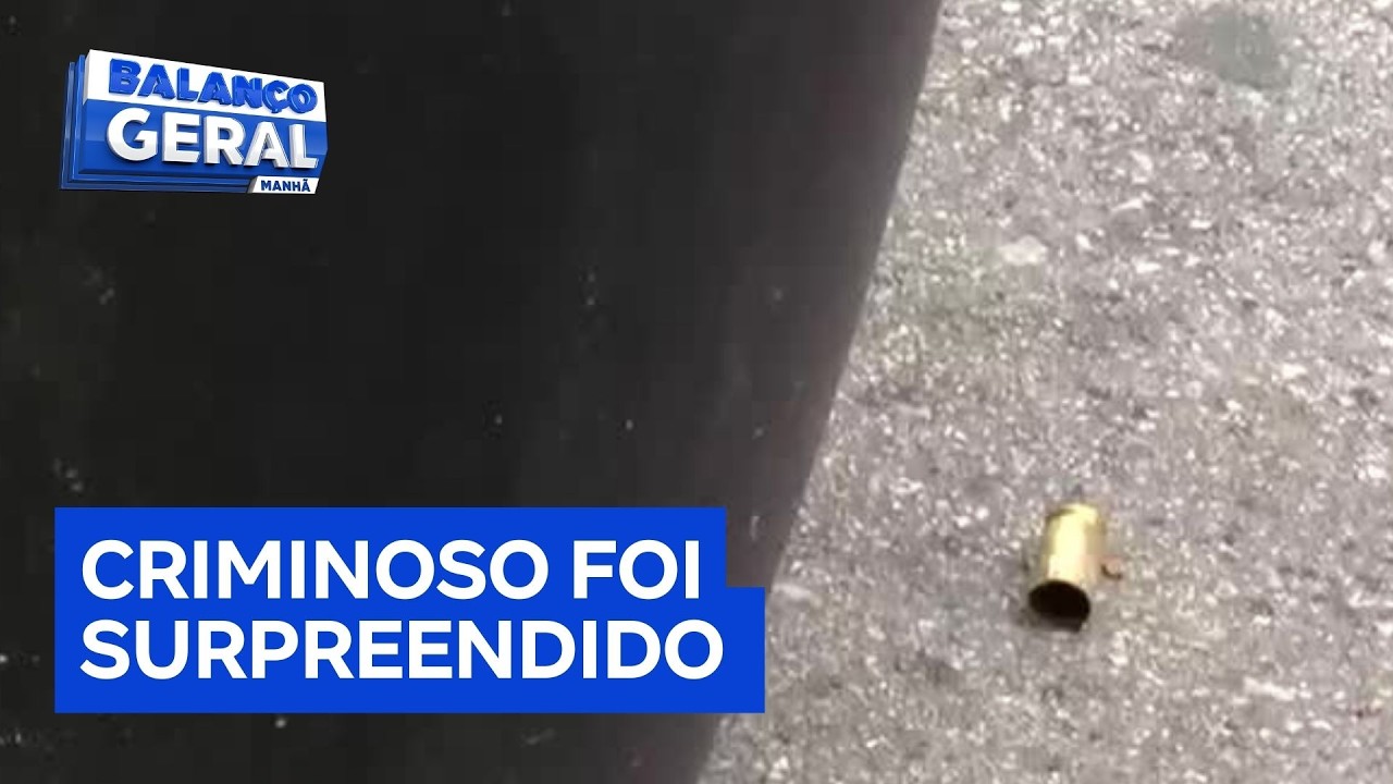 Assaltante é baleado após tentar roubar alianças de policial de folga em SP