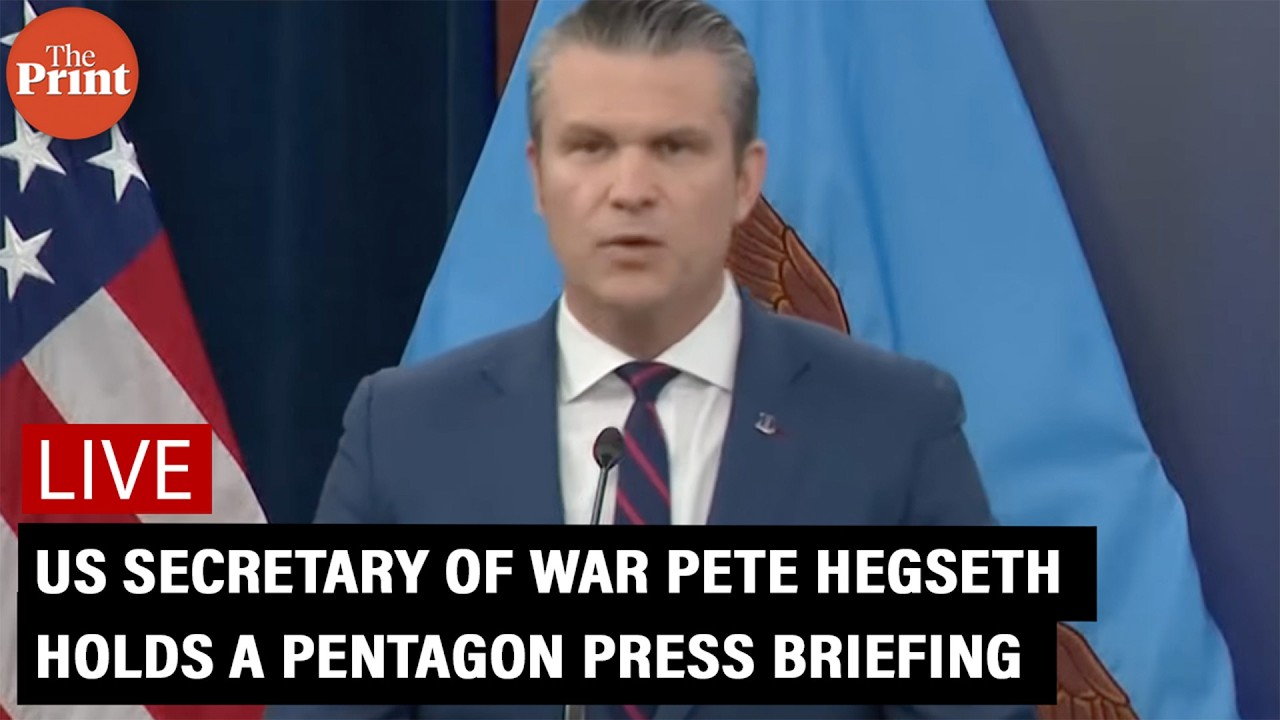LIVE: US Secretary of War Pete Hegseth holds Pentagon press briefing on the war in Iran