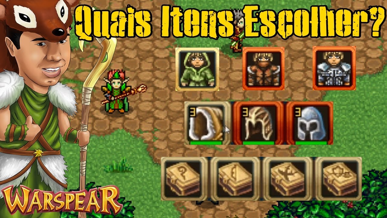 Warspear Online - Quais Itens Escolher no Inicio (Melhor Escolha para sua Classe) Up Rápido