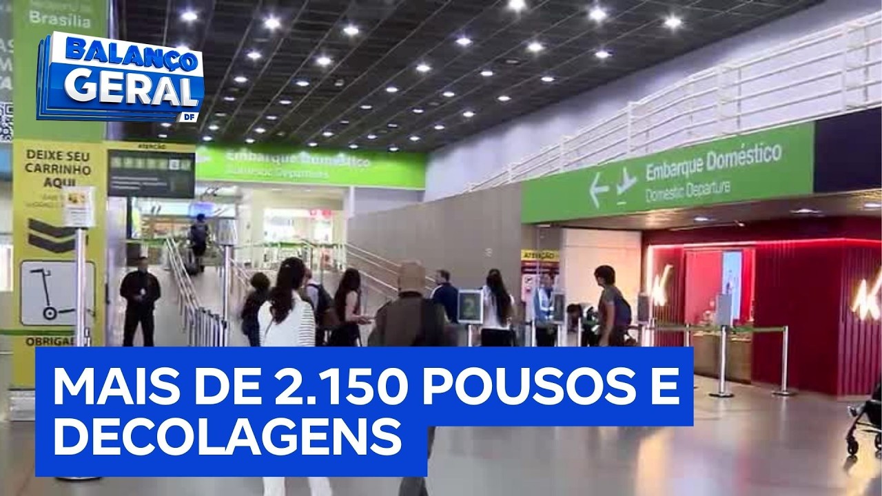 Carnaval aquece viagens e Aeroporto de Brasília deve receber 30 mil passageiros | Balanço Geral DF