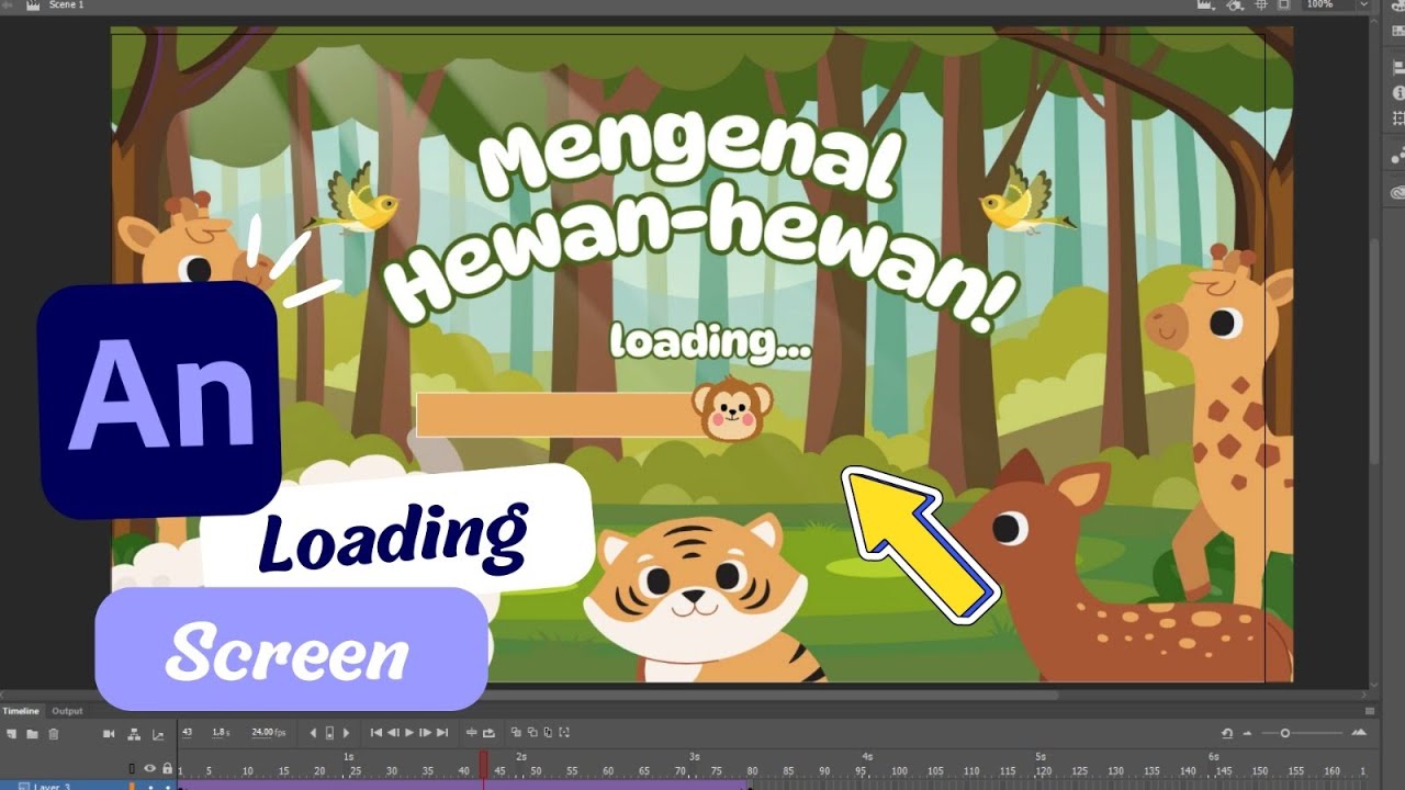 Tutorial Membuat Animasi Loading yang Menarik di Adobe Animate