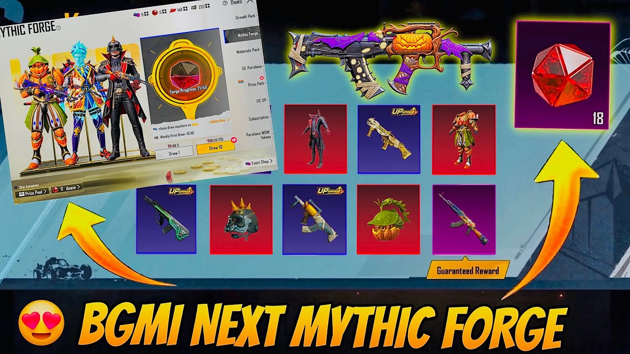 😍FREE UPGRADE AKM SKIN IN MYTHIC FORGE ??? BGMI 4.6 UPDATE MYTHIC FORGE ITEMS ??? @ParasOfficialYT