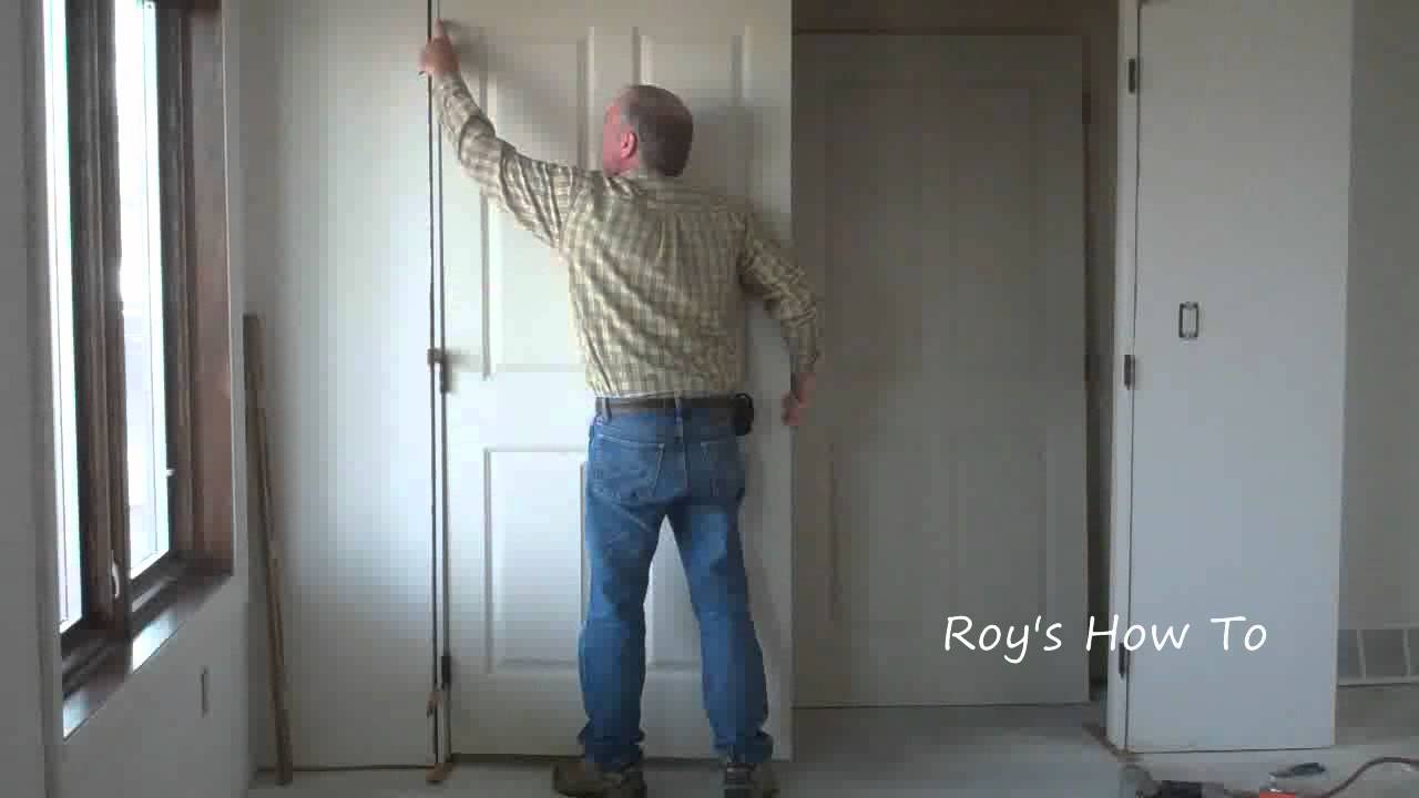How To Install Prehung Interior Double Doors Video