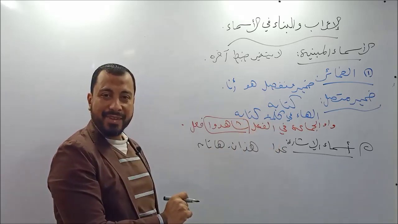 المعرب والمبني من الأسماء - الأستاذ وليد محسن