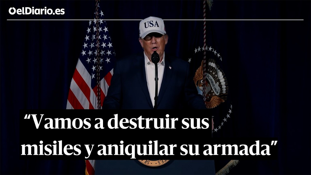 Trump anuncia una operación de combate en Irán: “Caerán bombas por todas partes
