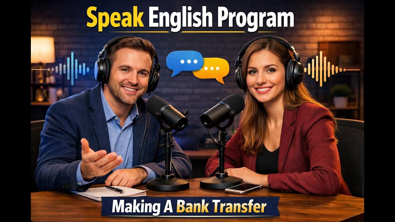 Learn English quickly with podcast | Making A Bank Transfer | Episode 07