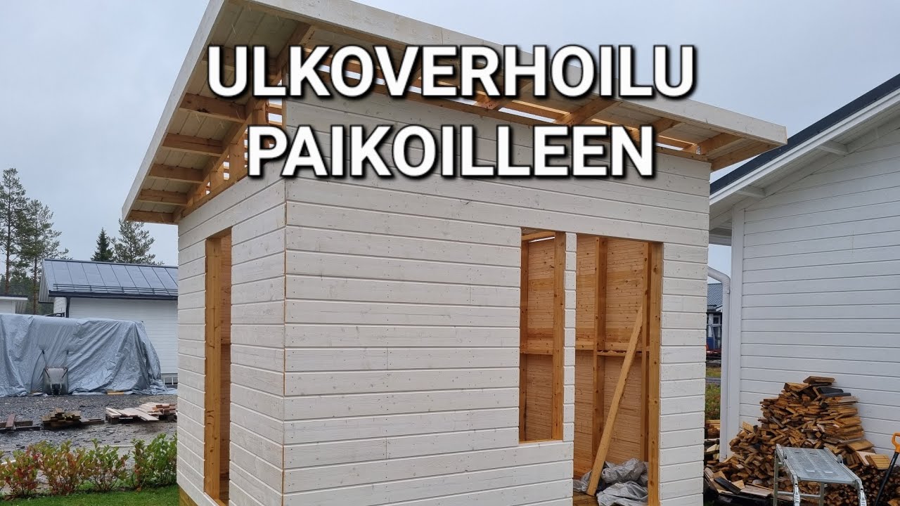 Pihavaraston rakentaminen osa 3. (Ulkoverhoilu)