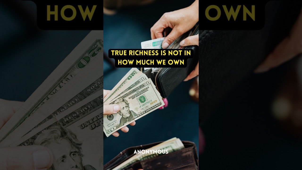 True richness #TrueRichness#RichnessWithin#WealthOfContentment#AbundantHeart#FulfillmentWealth