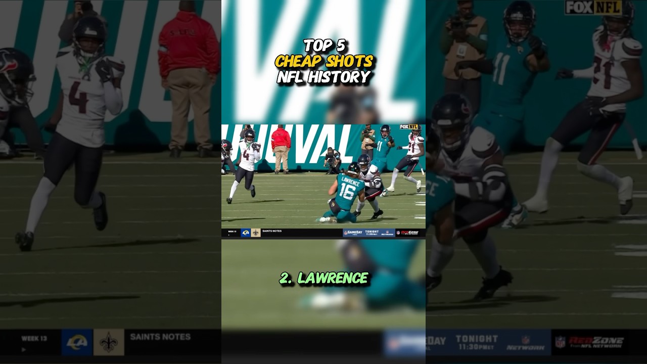 Top 5 Cheap Shots NFL History 😳