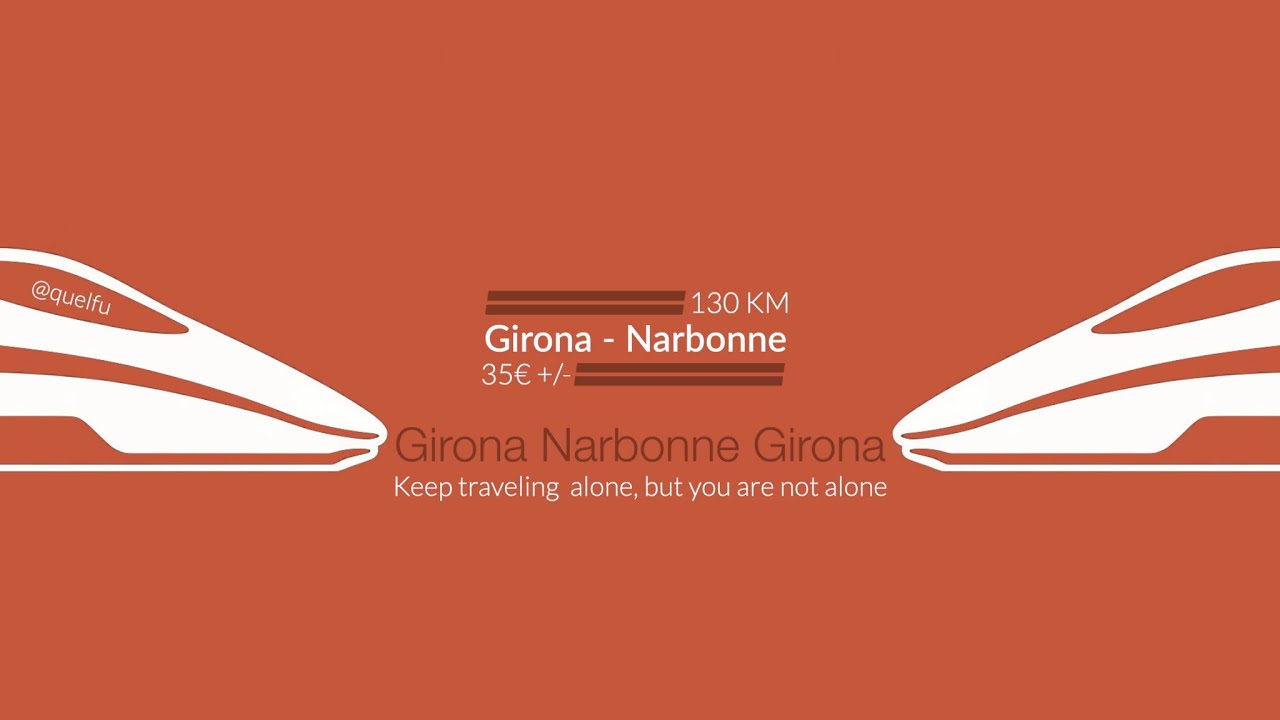 A relaxing train journey. Girona-Narbonne-Girona