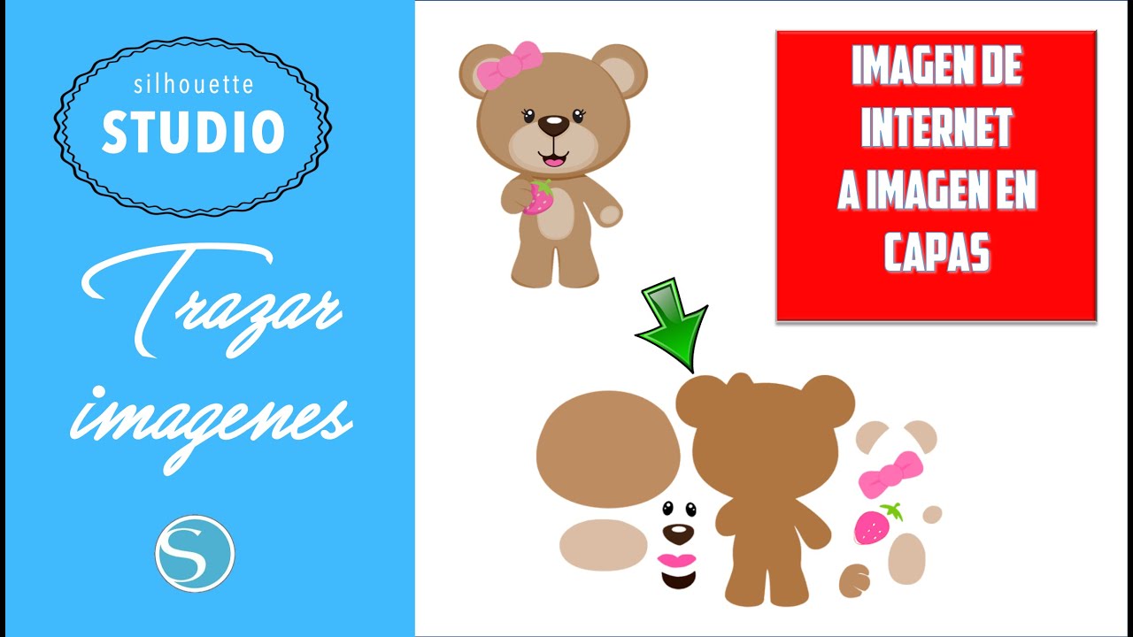 TRAZAR imágenes Silhouette Studio. TODAS las herramientas. Vectorizar. Convertir en CAPAS.