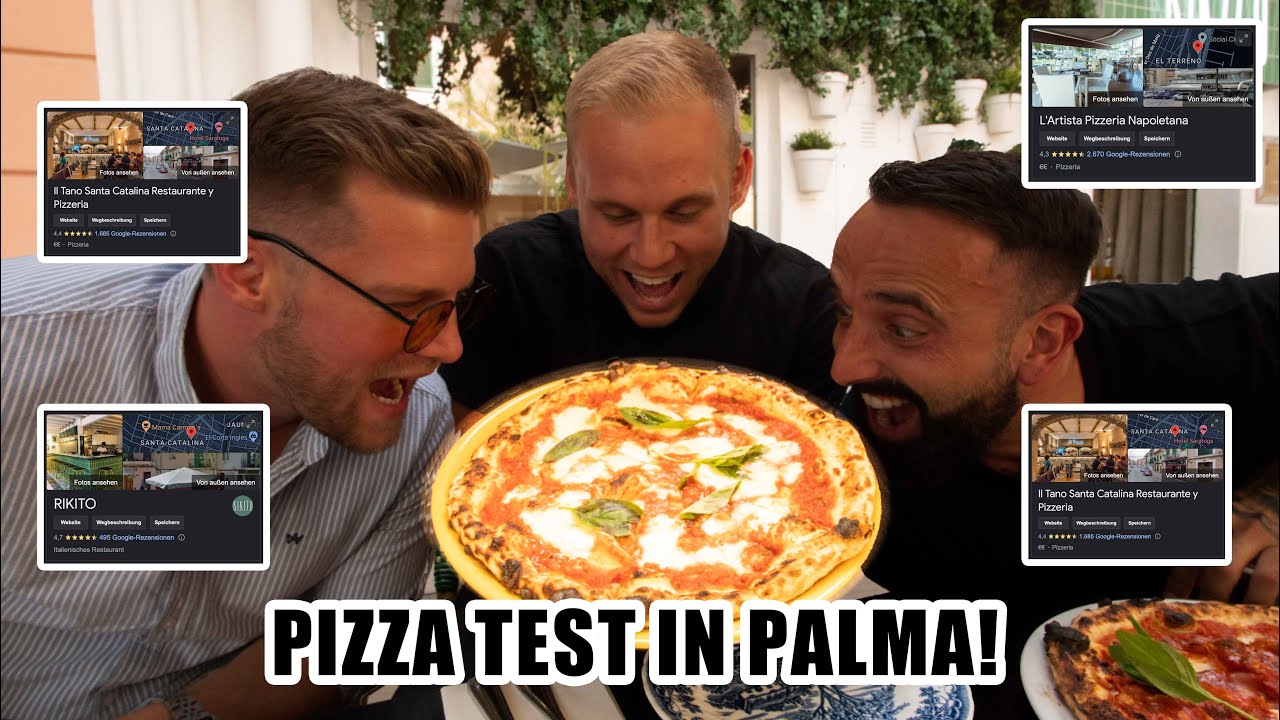 Wir suchen DIE BESTE PIZZA in Palma! 🇪🇸 Mallorca Pizzatest mit Immorob & Flipper Immo