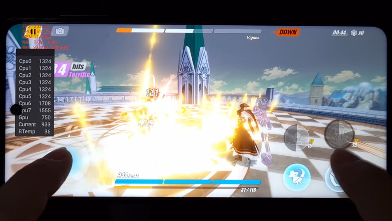Honkai Impact 3 Max Settings on Redmi Note 9 Pro / 9s | FPS Temperature | Snapdragon 720G