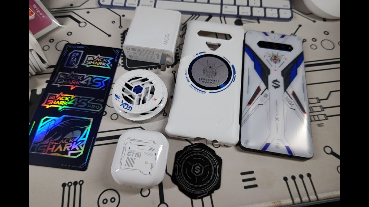 Xiaomi Black Shark 4S + Magnetic Cooler + Joybuds Gundam Limited Edition | Unboxing Malaysia