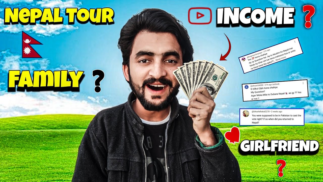 Nepali Girlfriend? YouTube income? Nepal 🇳🇵 tour Q&A with Shoaib Akram26 🇵🇰.