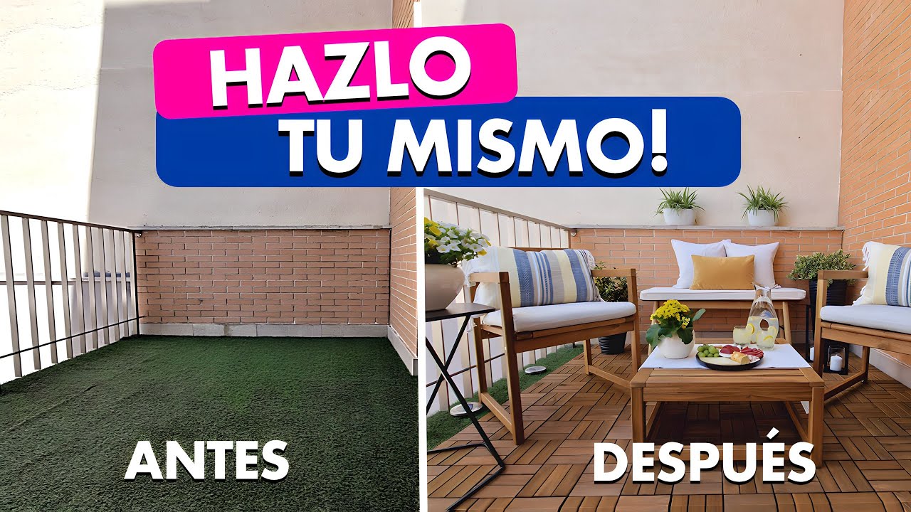 TRANSFORMACIÓN de TERRAZA PEQUEÑA y RELAJANTE/ INTERIORISMO