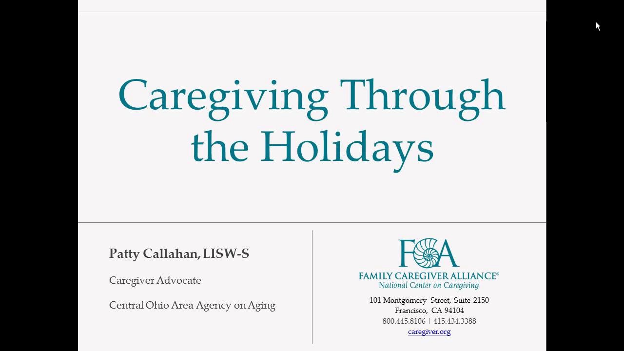 Caregiving Through the Holidays