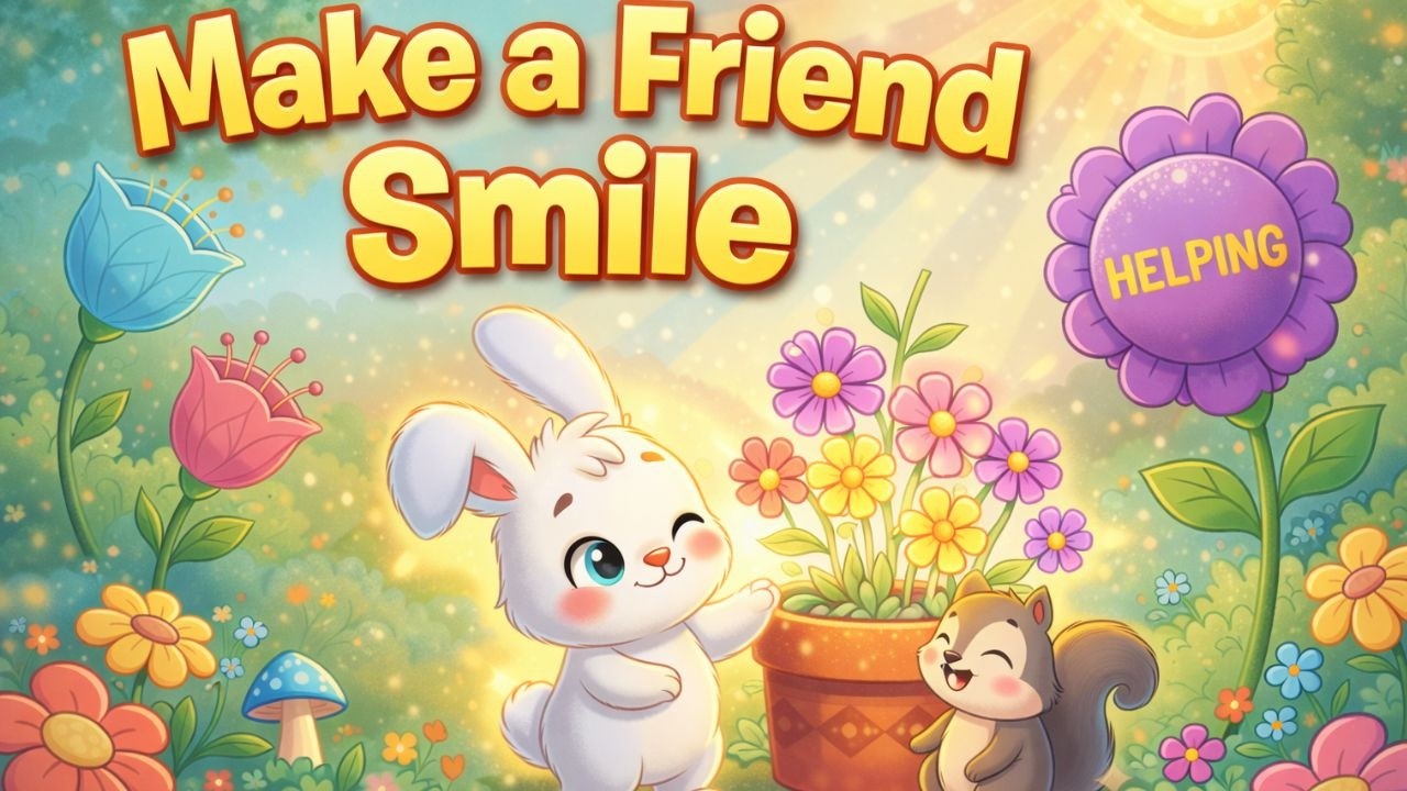 The Kind Bunny and the Magical Flowerpot | A Story About Kindness