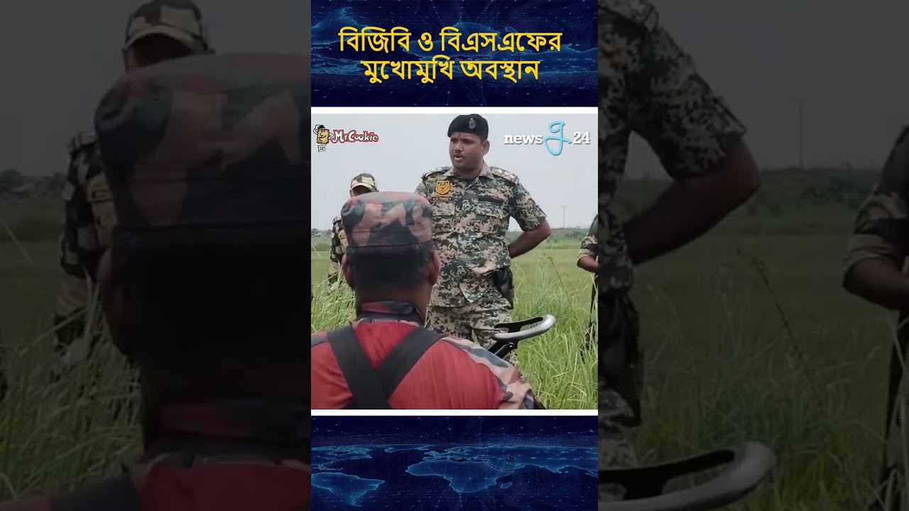 বিজিবি ও বিএসএফের মুখোমুখি অবস্থান #bgb #bsf #newsg24