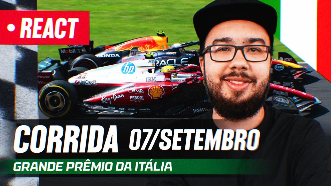 F1 REACT AO VIVO - GP DA IT&Aacute;LIA DE 2025
